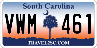 SC license plate VWM461