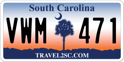 SC license plate VWM471