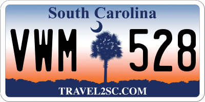 SC license plate VWM528