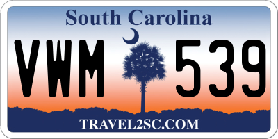 SC license plate VWM539