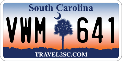 SC license plate VWM641