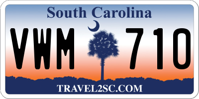 SC license plate VWM710