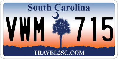SC license plate VWM715