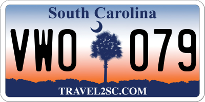 SC license plate VWO079