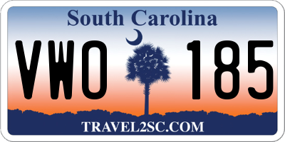 SC license plate VWO185