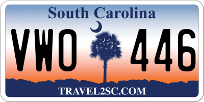 SC license plate VWO446