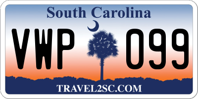 SC license plate VWP099