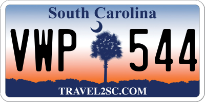 SC license plate VWP544