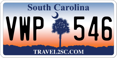 SC license plate VWP546