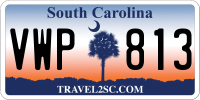 SC license plate VWP813