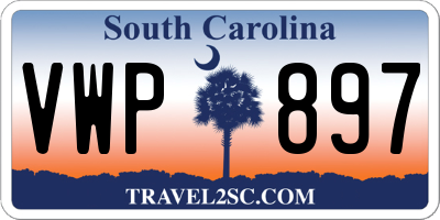 SC license plate VWP897