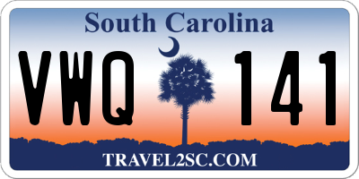 SC license plate VWQ141