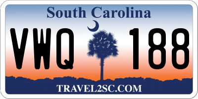 SC license plate VWQ188