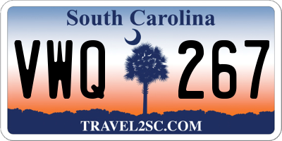 SC license plate VWQ267