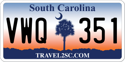 SC license plate VWQ351
