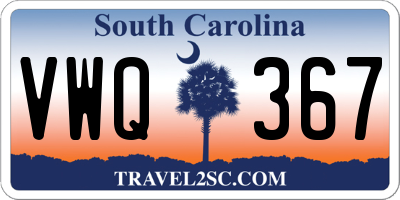 SC license plate VWQ367