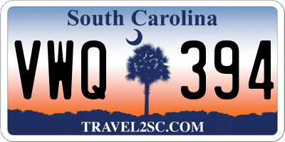 SC license plate VWQ394