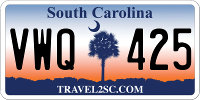 SC license plate VWQ425