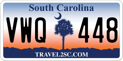 SC license plate VWQ448