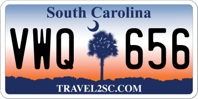 SC license plate VWQ656