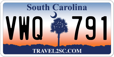 SC license plate VWQ791