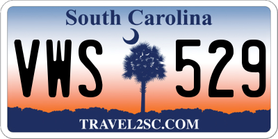 SC license plate VWS529