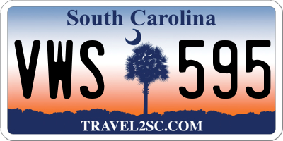 SC license plate VWS595