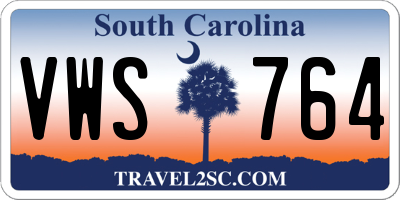 SC license plate VWS764