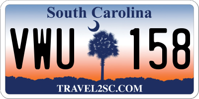SC license plate VWU158