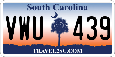 SC license plate VWU439