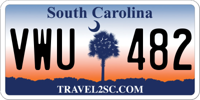 SC license plate VWU482