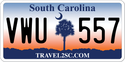 SC license plate VWU557