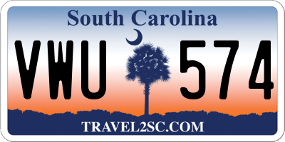 SC license plate VWU574