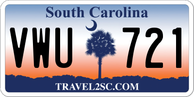 SC license plate VWU721