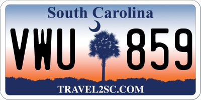 SC license plate VWU859