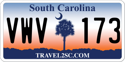 SC license plate VWV173