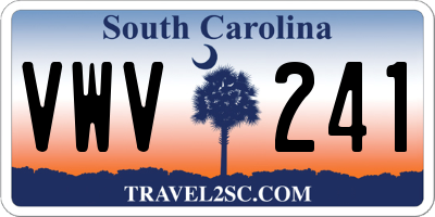SC license plate VWV241
