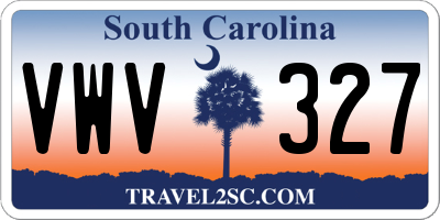 SC license plate VWV327