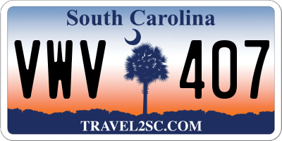 SC license plate VWV407