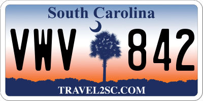 SC license plate VWV842