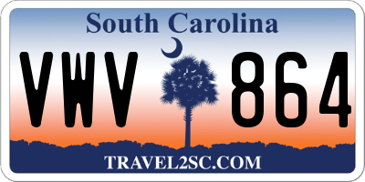 SC license plate VWV864