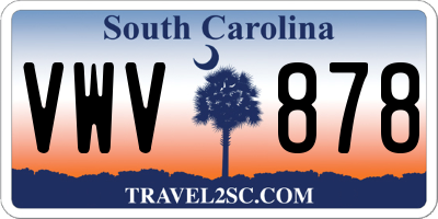 SC license plate VWV878