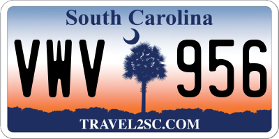 SC license plate VWV956