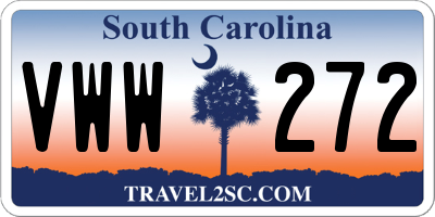 SC license plate VWW272