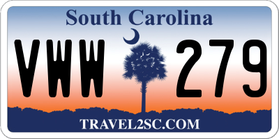 SC license plate VWW279