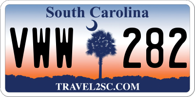 SC license plate VWW282