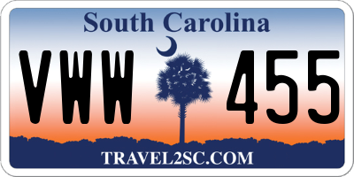 SC license plate VWW455