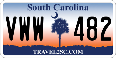 SC license plate VWW482