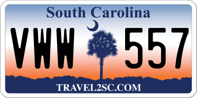 SC license plate VWW557