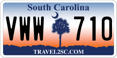 SC license plate VWW710